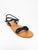 LIRASOU Sandale cuir unie